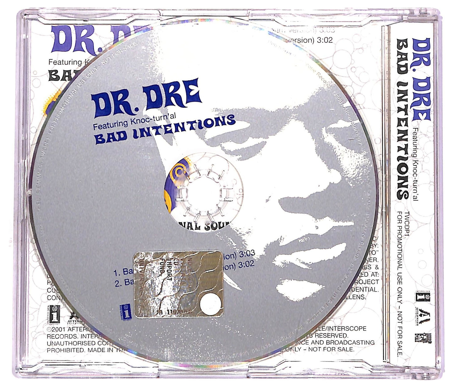 EBOND Dr. Dre Featuring Knoc-Turn'al - Bad Intentions CD CD072404