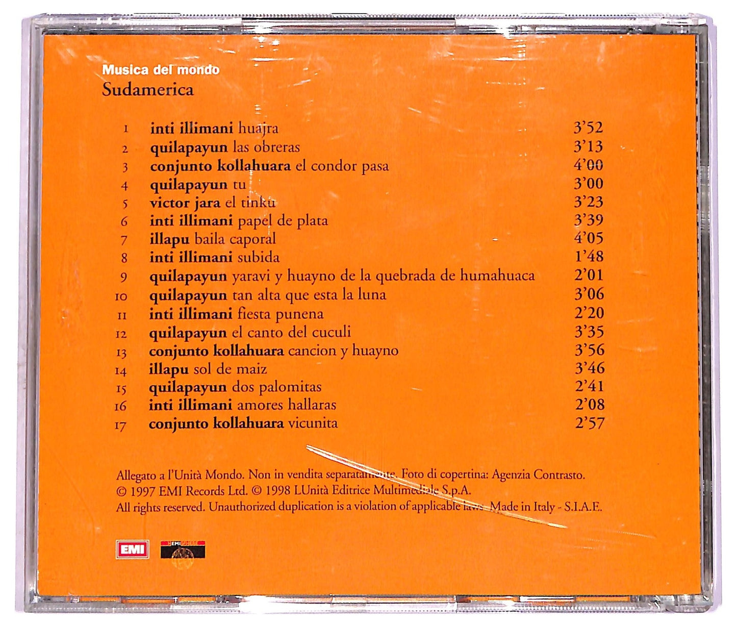 EBOND Various - Sudamerica. Il Sound Delle Ande CD CD072417