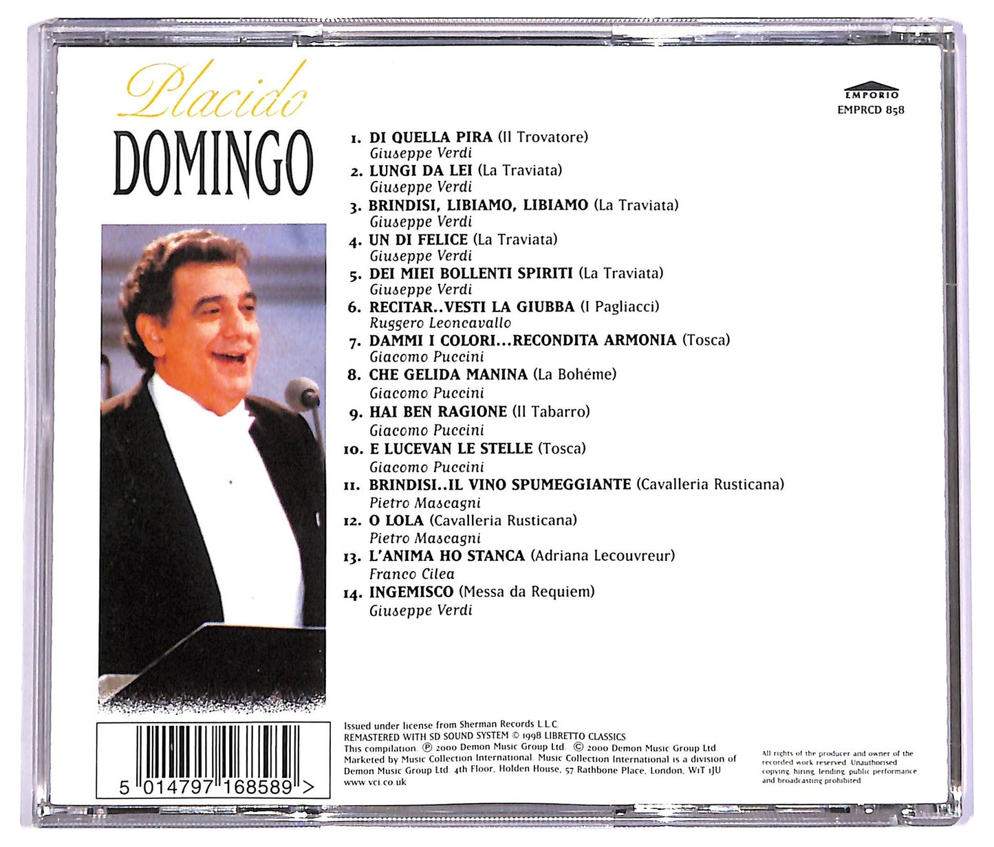 EBOND Placido Domingo - Placido Domingo CD CD072432