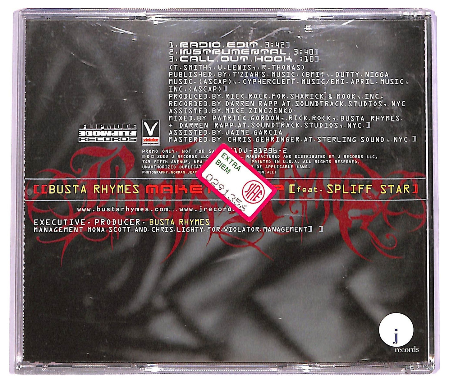 EBOND Busta Rhymes Feat. Sean Paul & Spliff Star - Make It Clap CD CD072462