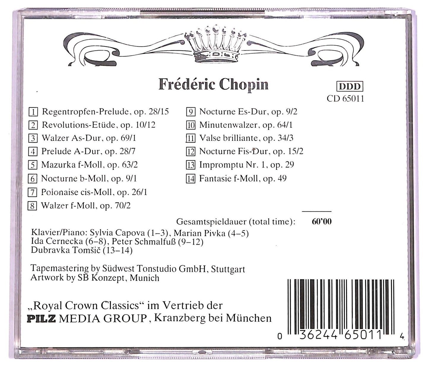 EBOND Fredderic Chopin - Kleine Kostbarkeiten CD CD072509