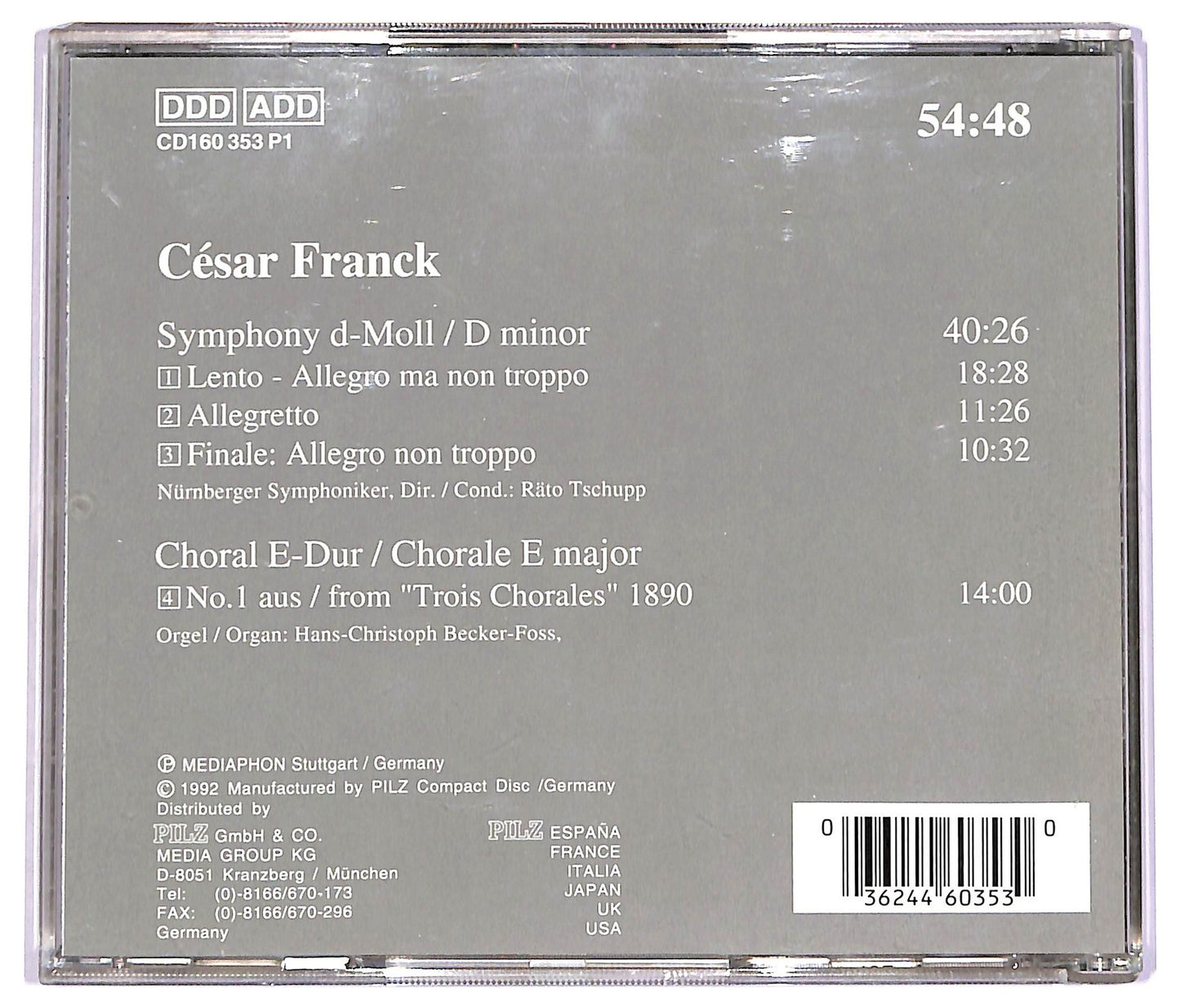 EBOND Cesar Franck - Symphony D-Moll CD CD072537