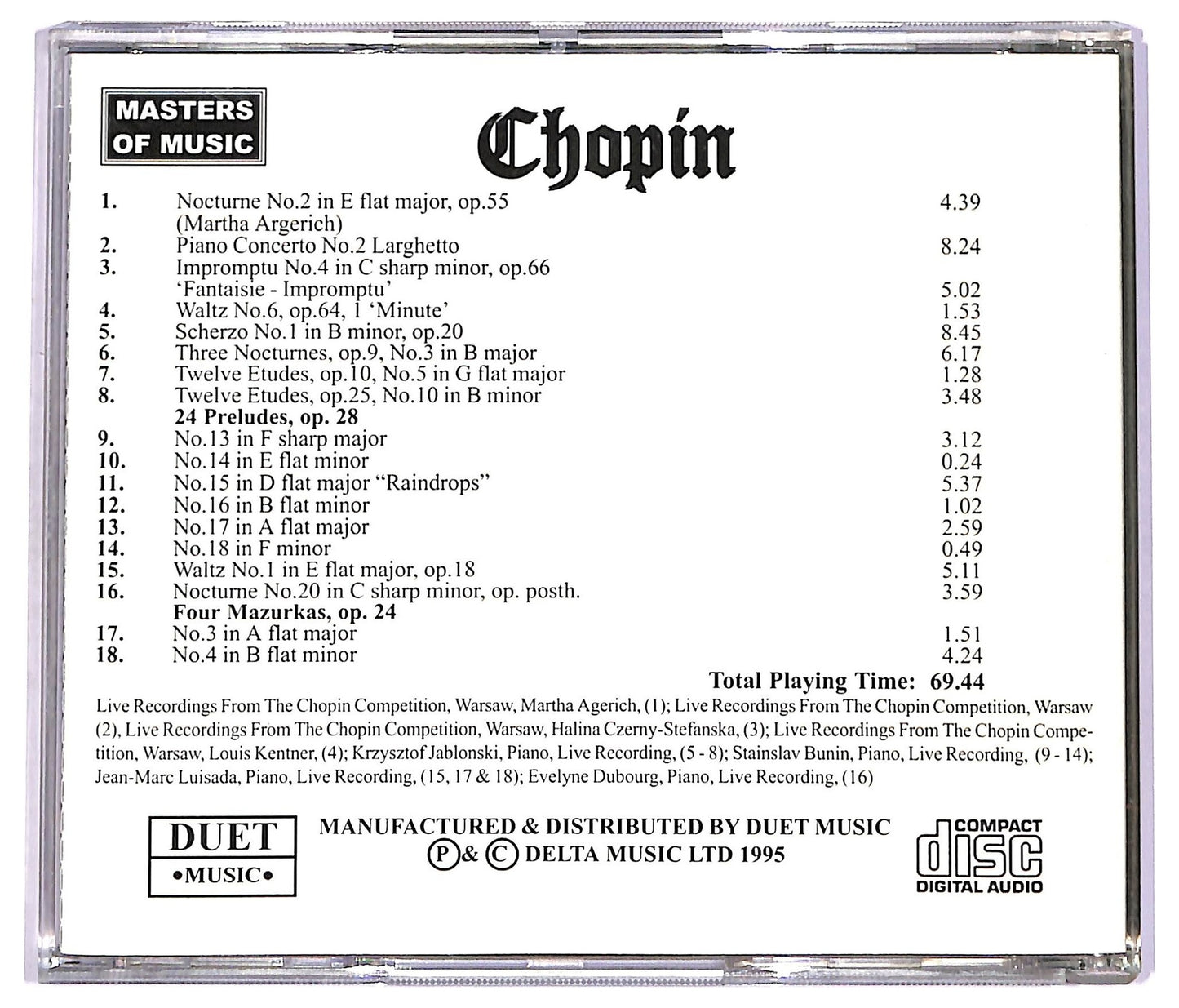 EBOND Chopin -Chopin CD CD072540