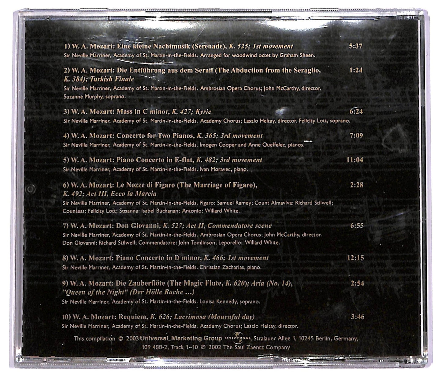 EBOND The Academy Of St. Martin-in-the-Fields - Amadeus Special Edition For Montblanc CD CD072544