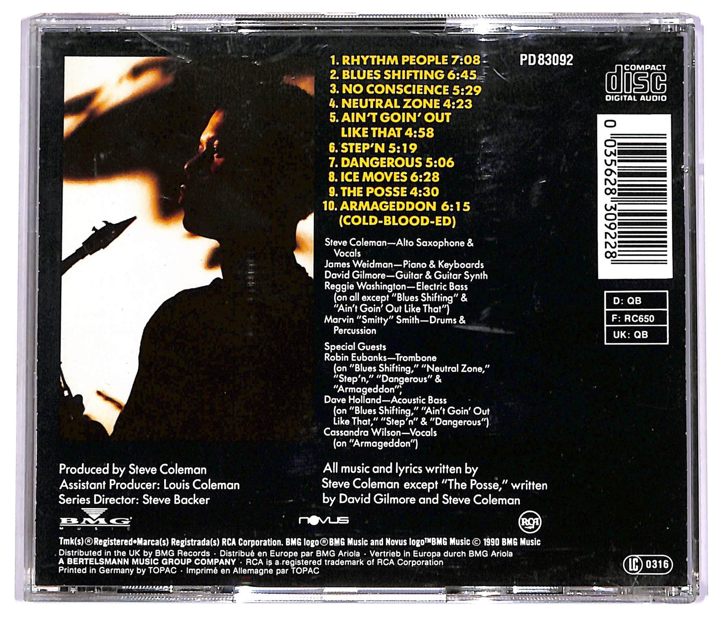 EBOND Steve Coleman And Five Elements - Rhythm People CD CD072548