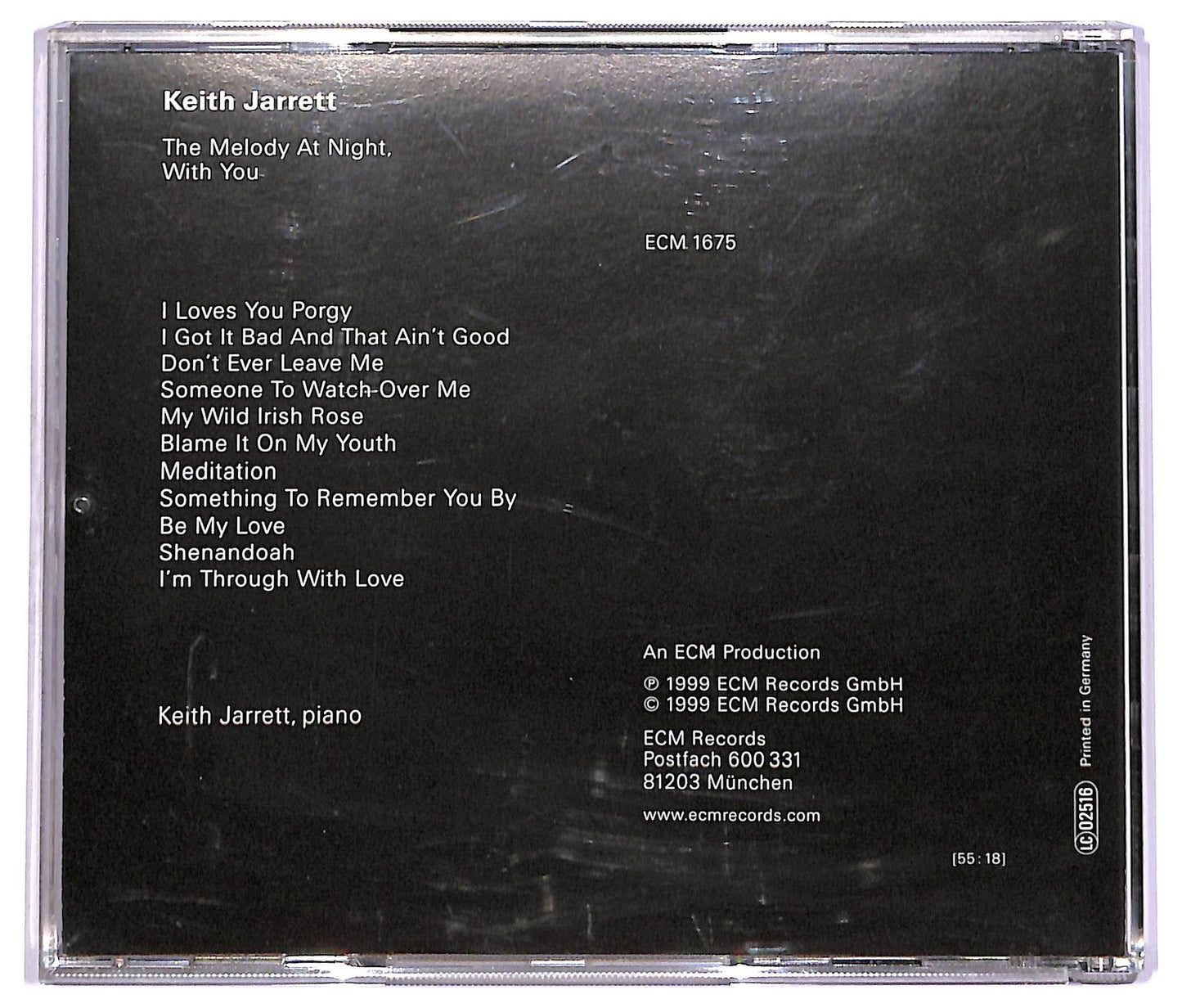 EBOND Keith Jarrett -The Melody At Night, With You CD CD072652