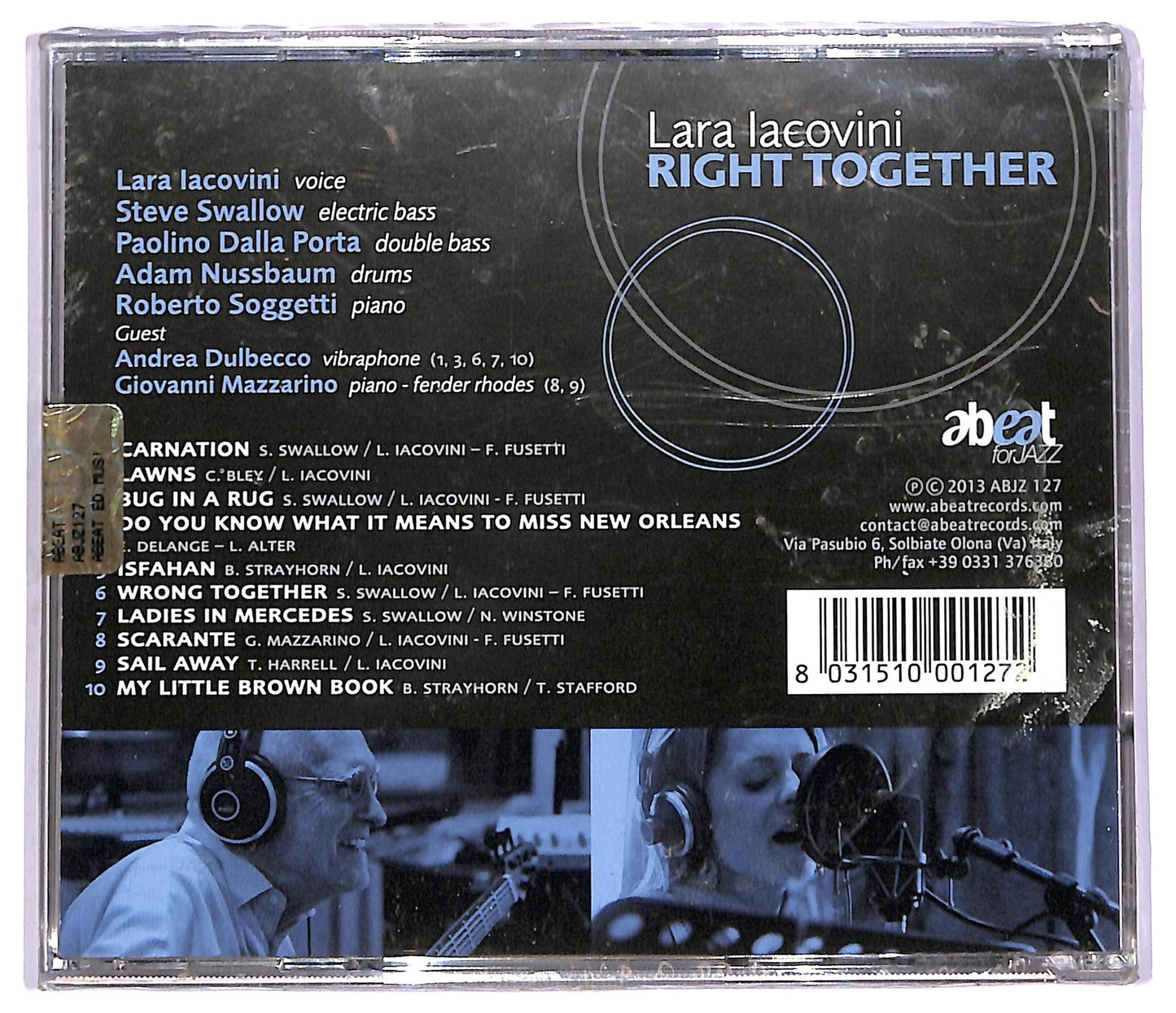 EBOND Lara Iacovini Featuring Steve Swallow - Right Together CD CD072655