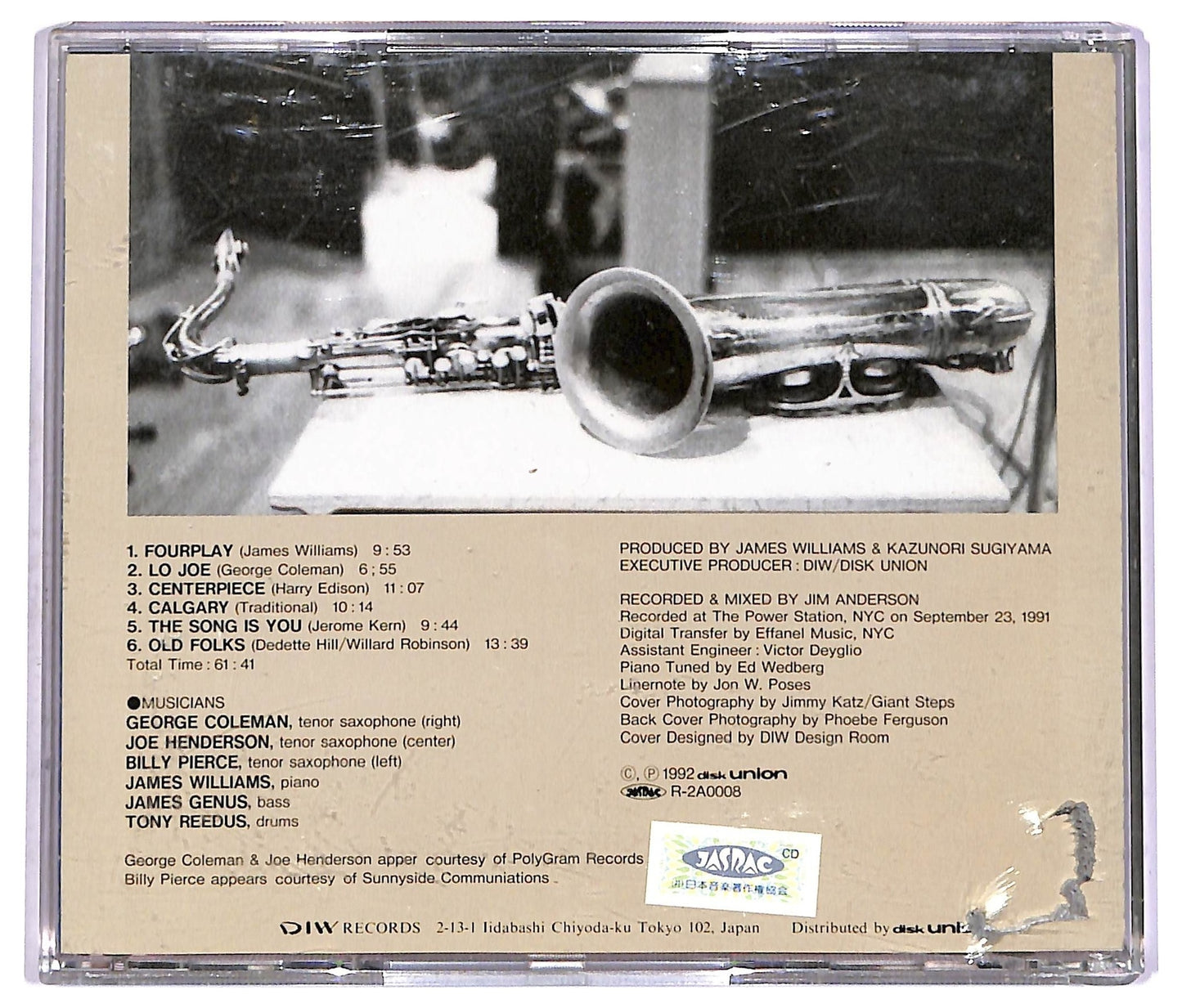 EBOND James Williams - James Williams Meets The Saxophone Masters CD CD072715