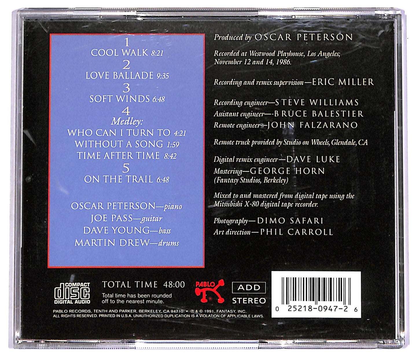 EBOND Oscar Peterson - Time After Time CD CD072725