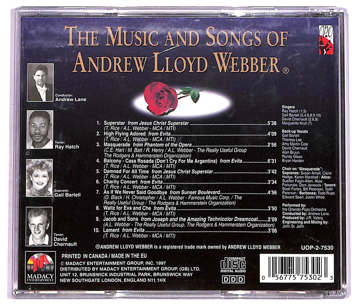 EBOND Various - the Music and songs of Andrew LLoyd Webber CD CD072907