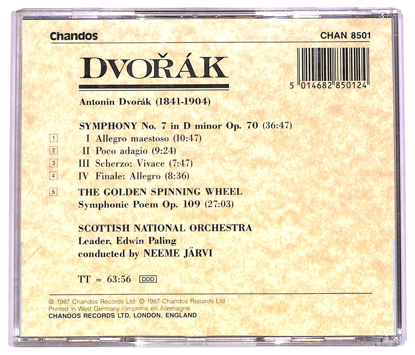 EBOND Dvořak - Symphony No.7 CD CD072937