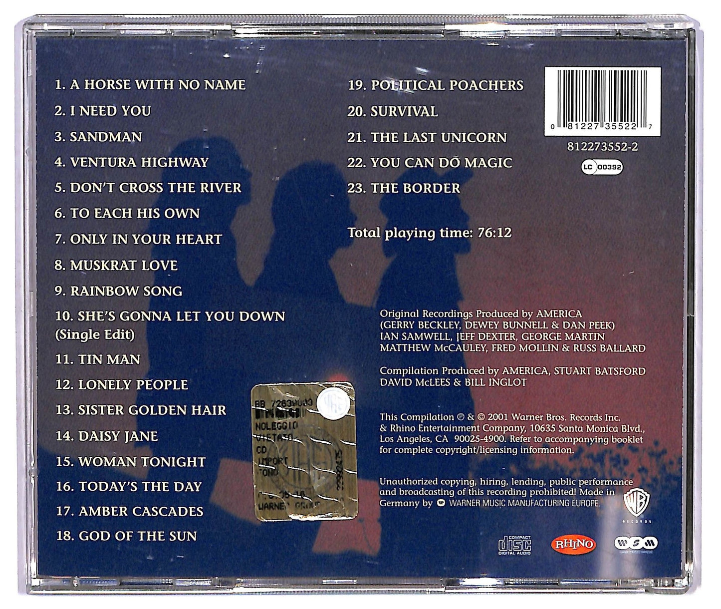 EBOND America - The Definitive America CD CD073053