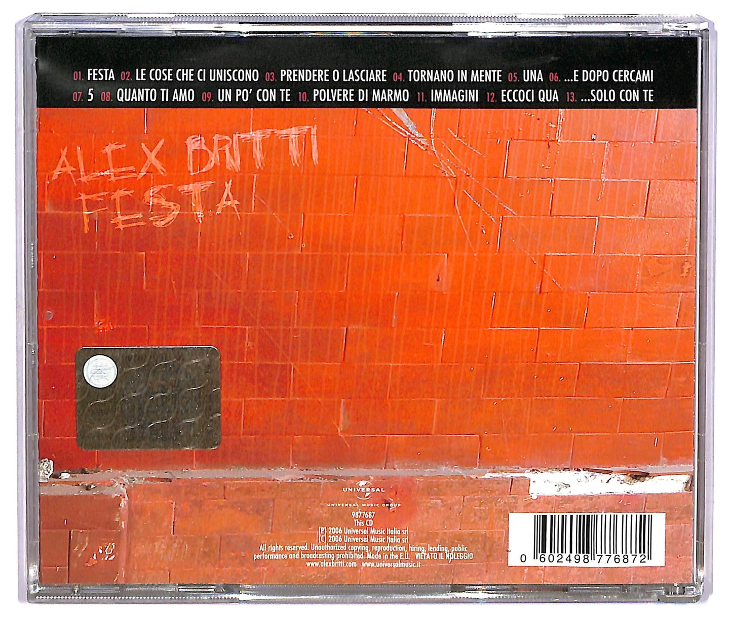 EBOND Alex Britti - Festa CD CD073123