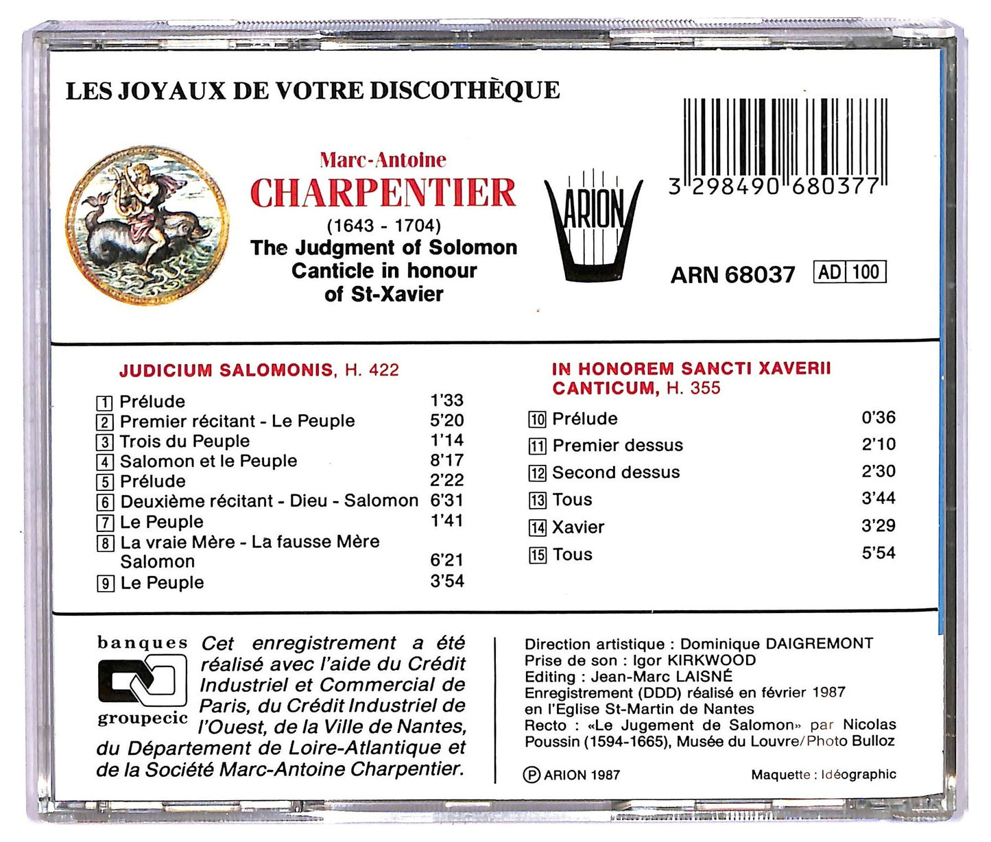EBOND Marc Antoine Charpentier - Le Jugement De Salomon CD CD073152