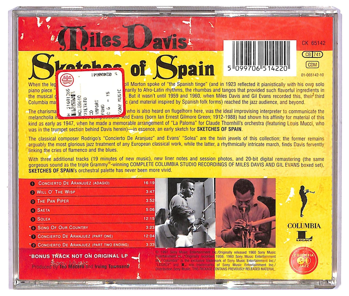 EBOND Miles Davis - Sketches Of Spain CD CD073159