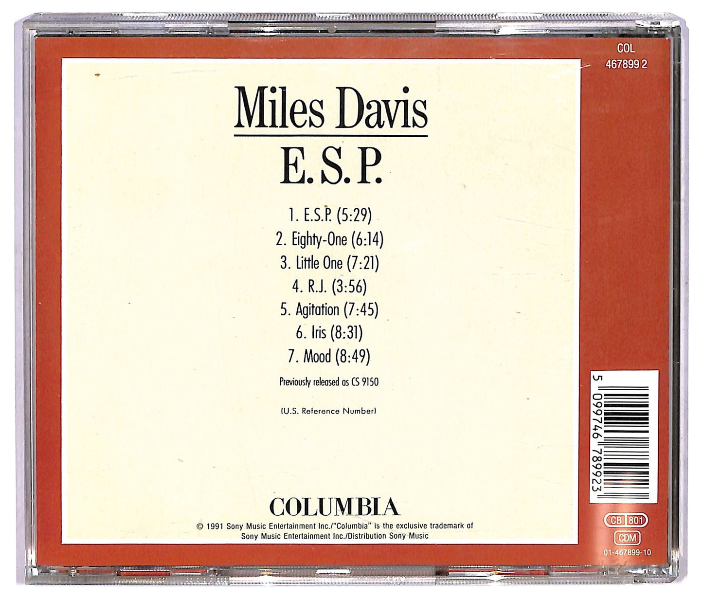 EBOND Miles Davis - E.S.P. CD CD073211
