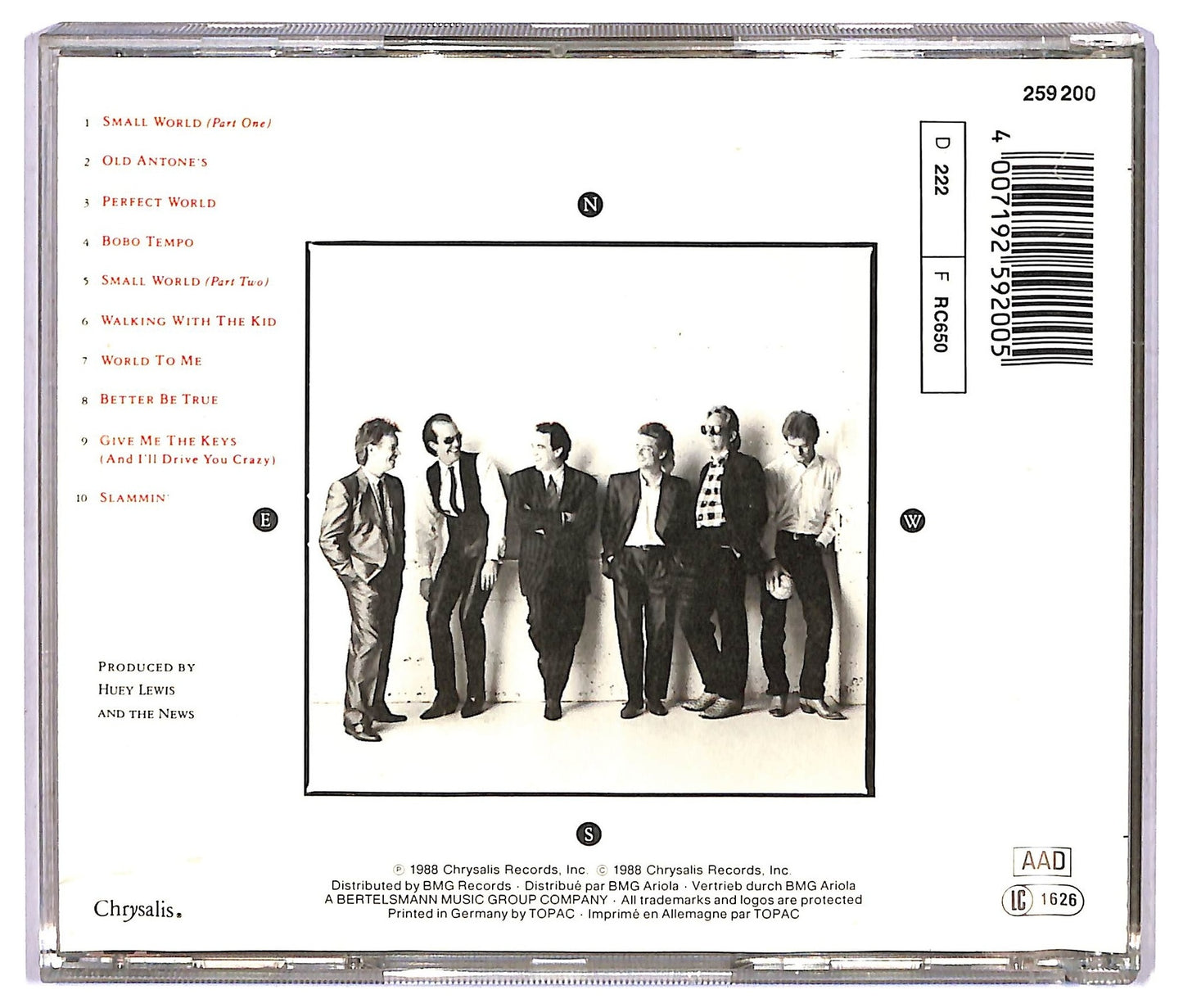 EBOND Huey Lewis & The News - Small World CD CD073231