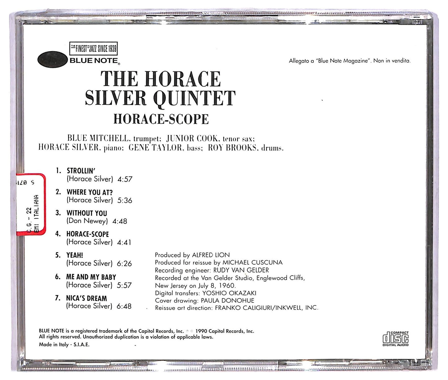 EBOND The Horace Silver Quintet - Horace-Scope CD CD073237