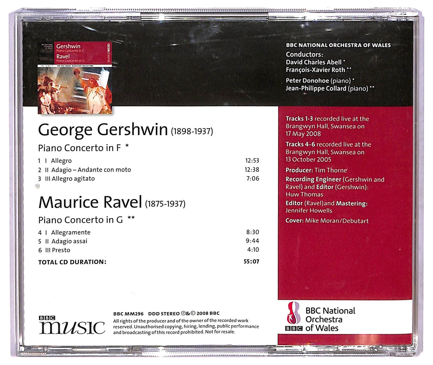 EBOND Gershwin , Ravel - Piano Concerto In F Piano Concerto In G CD CD073313