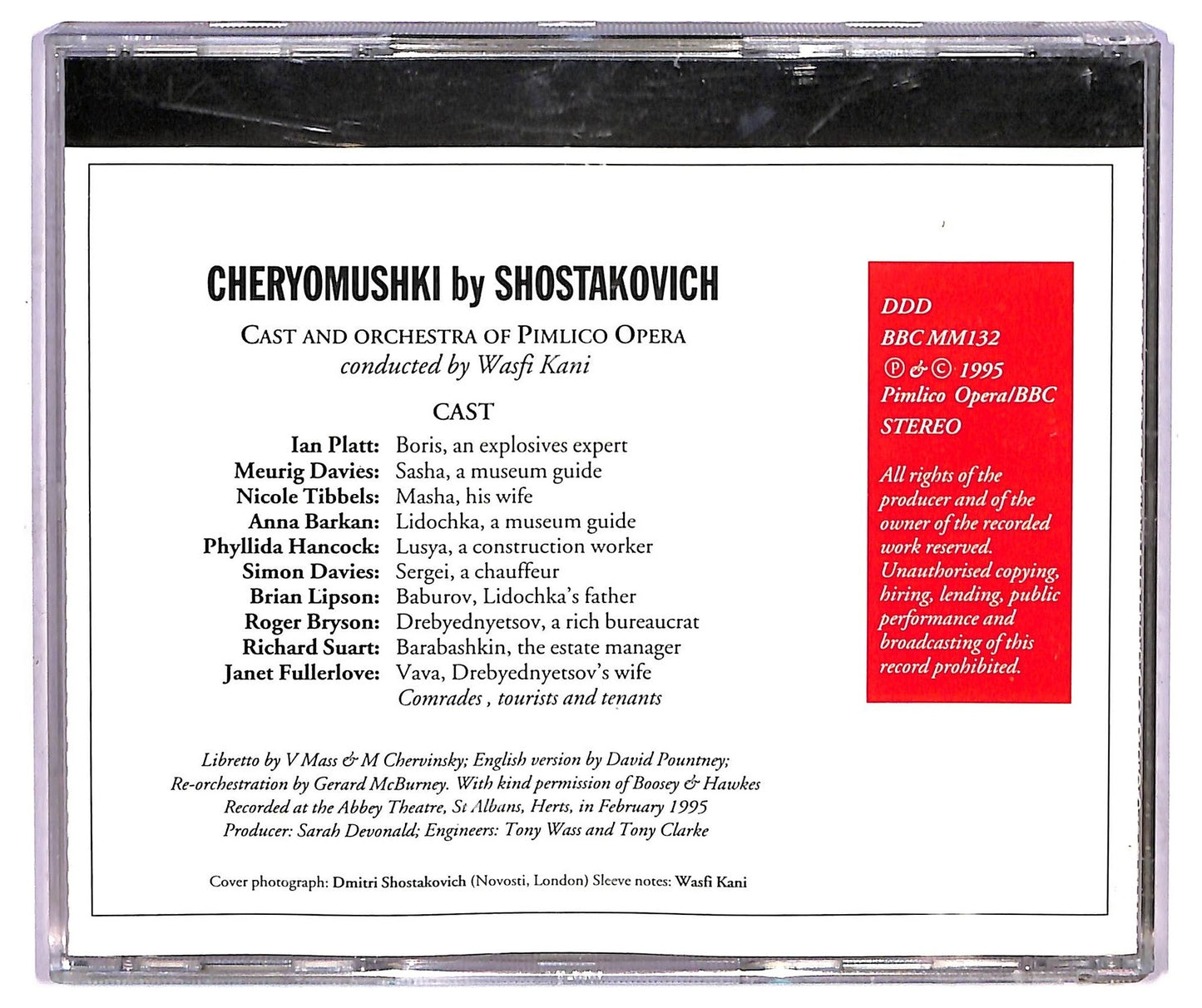 EBOND Shostakovich - Cheryomushki CD CD073317