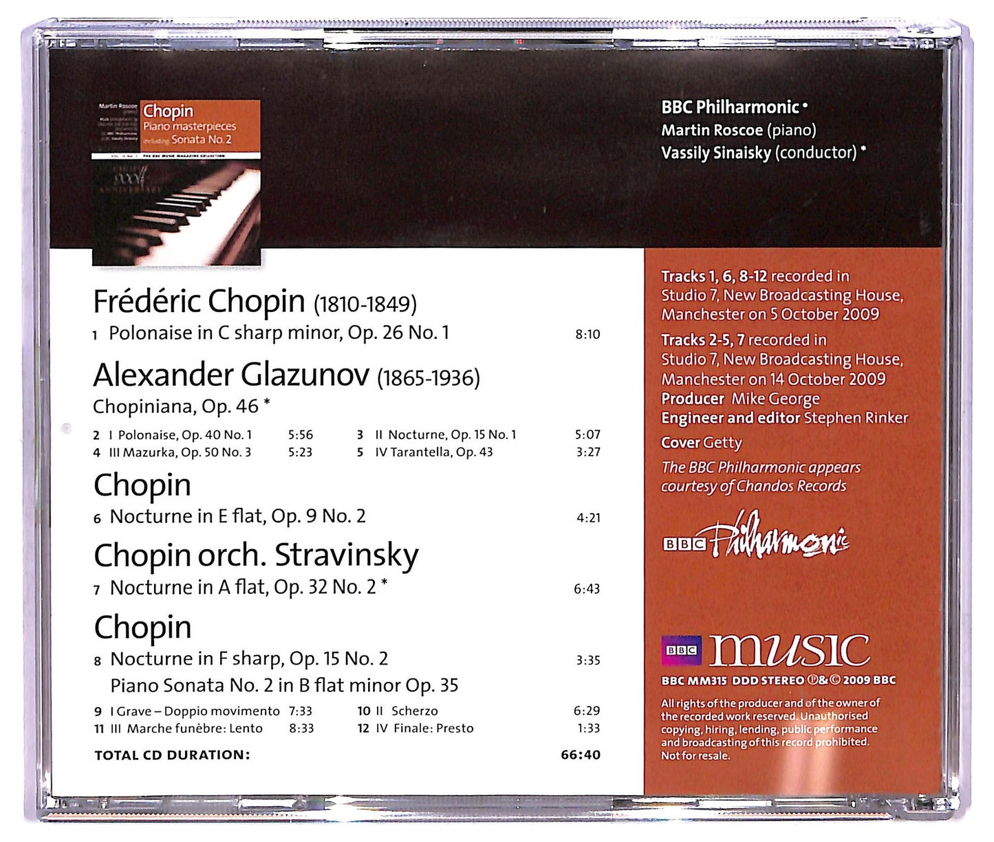 EBOND Martin Roscoe - Piano Masterpieces Including Sonata No. 2 CD CD073336