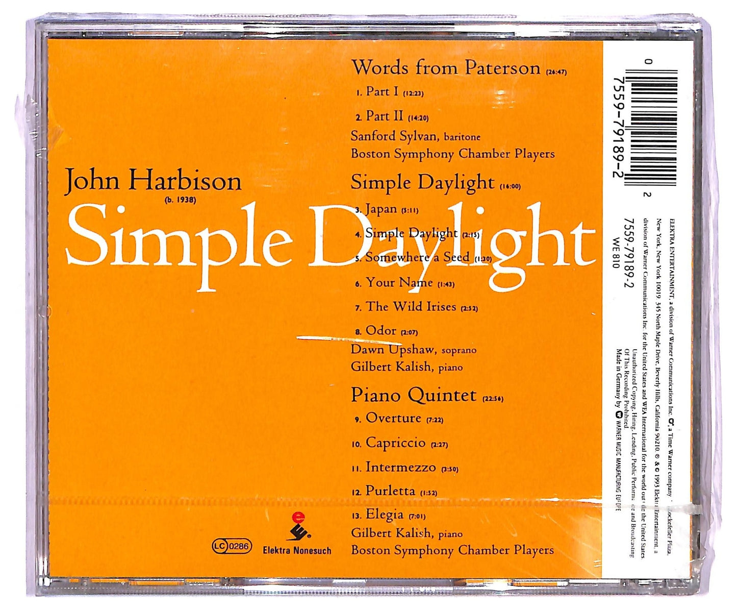 EBOND John Harbison - Simple Daylight CD CD073361
