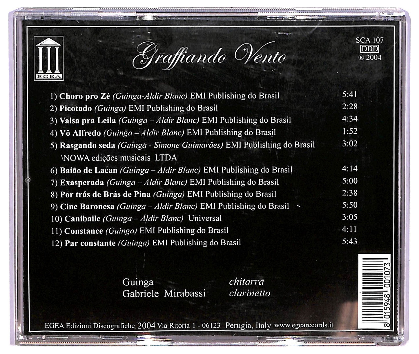 EBOND Gabriele Mirabassi , Guinga - Graffiando Vento CD CD073409