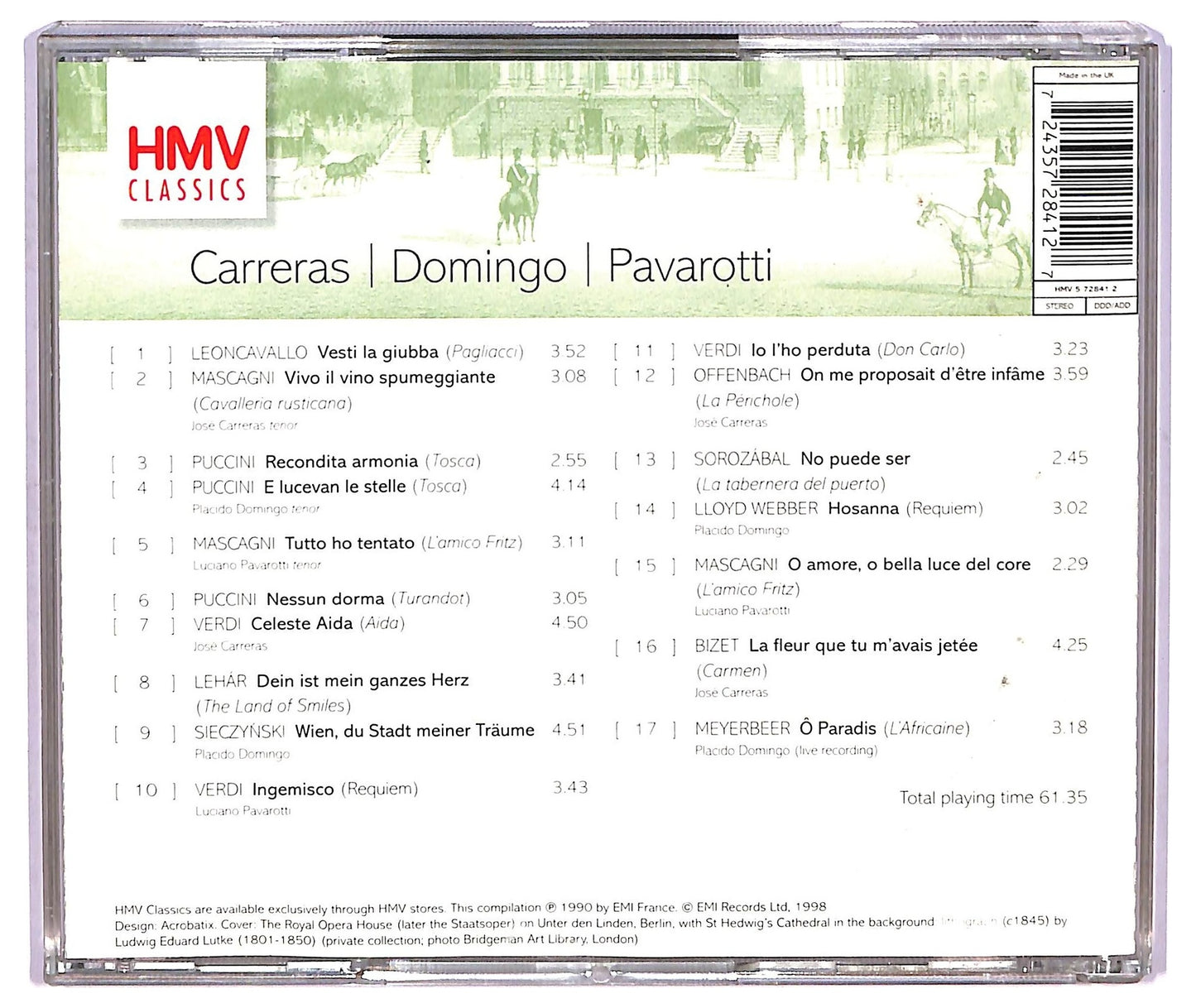 EBOND Various - Carreras Domingo Pavarotti CD CD073442