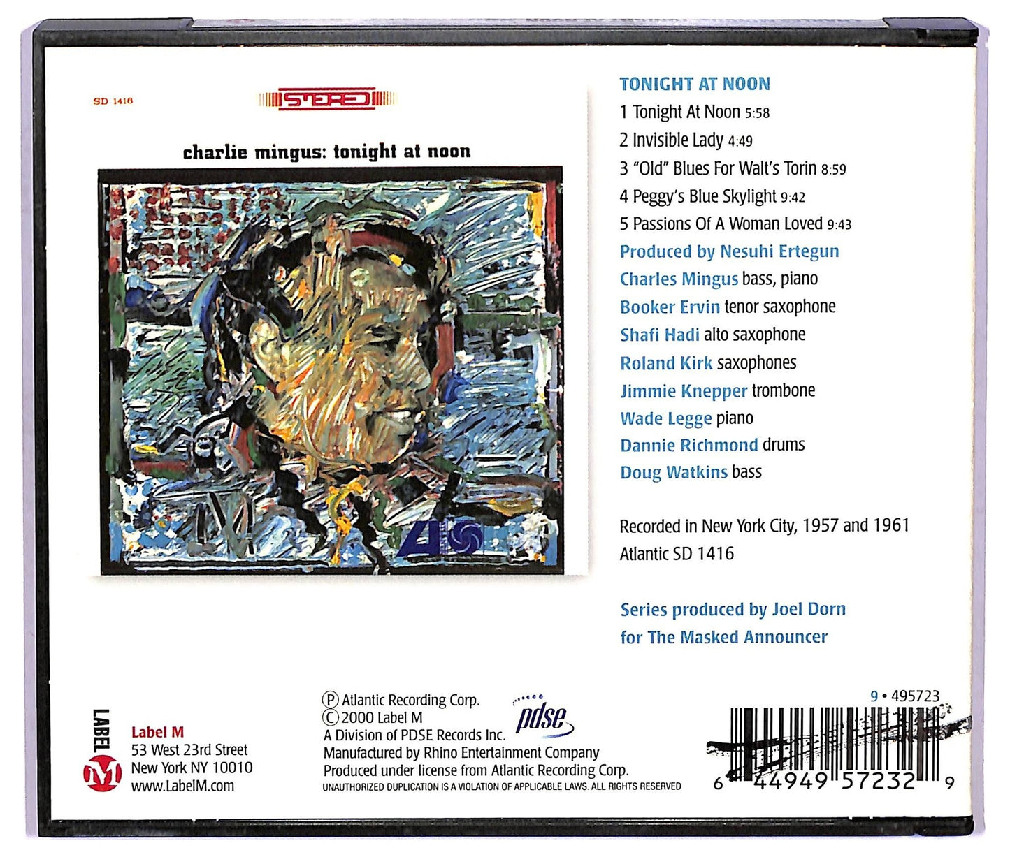 EBOND Charles Mingus - Tonight At Noon CD CD073524