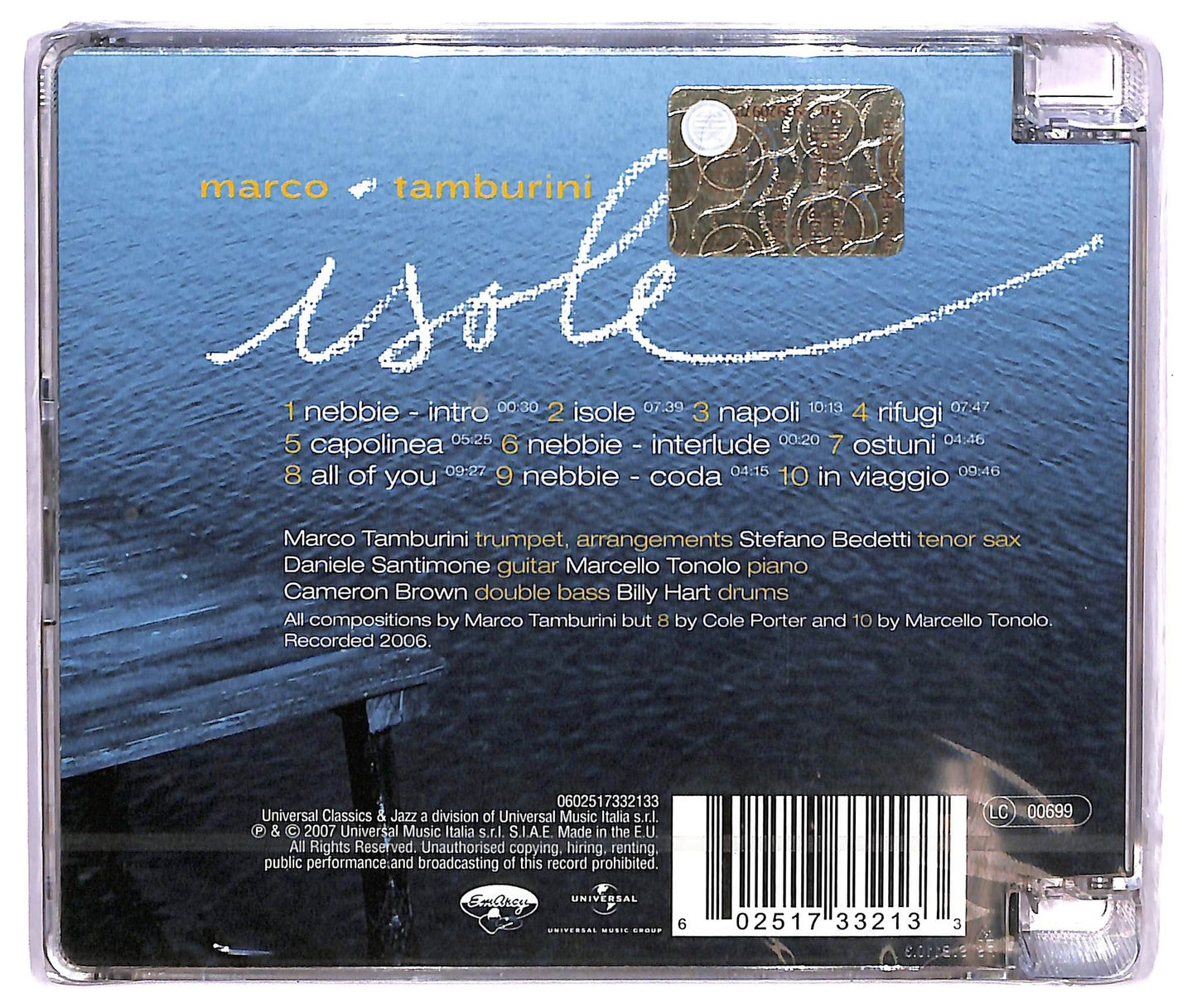 EBOND Marco Tamburini - Isole CD CD073537