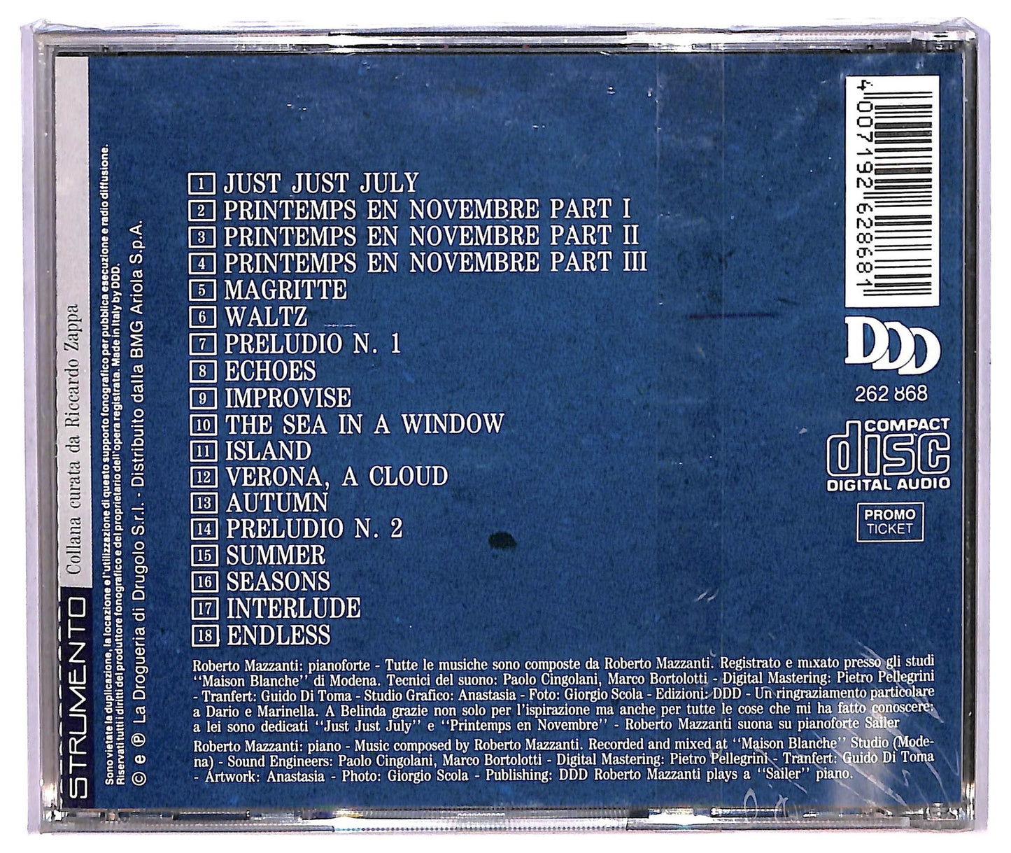 EBOND Roberto Mazzanti - Cloud CD CD073538