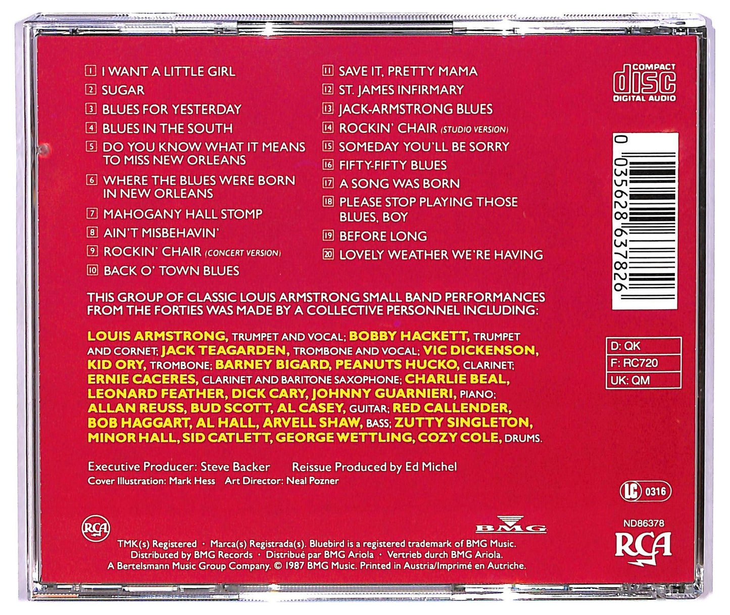 EBOND Louis Armstrong - Pops: The 1940's Small Band Sides CD CD073551