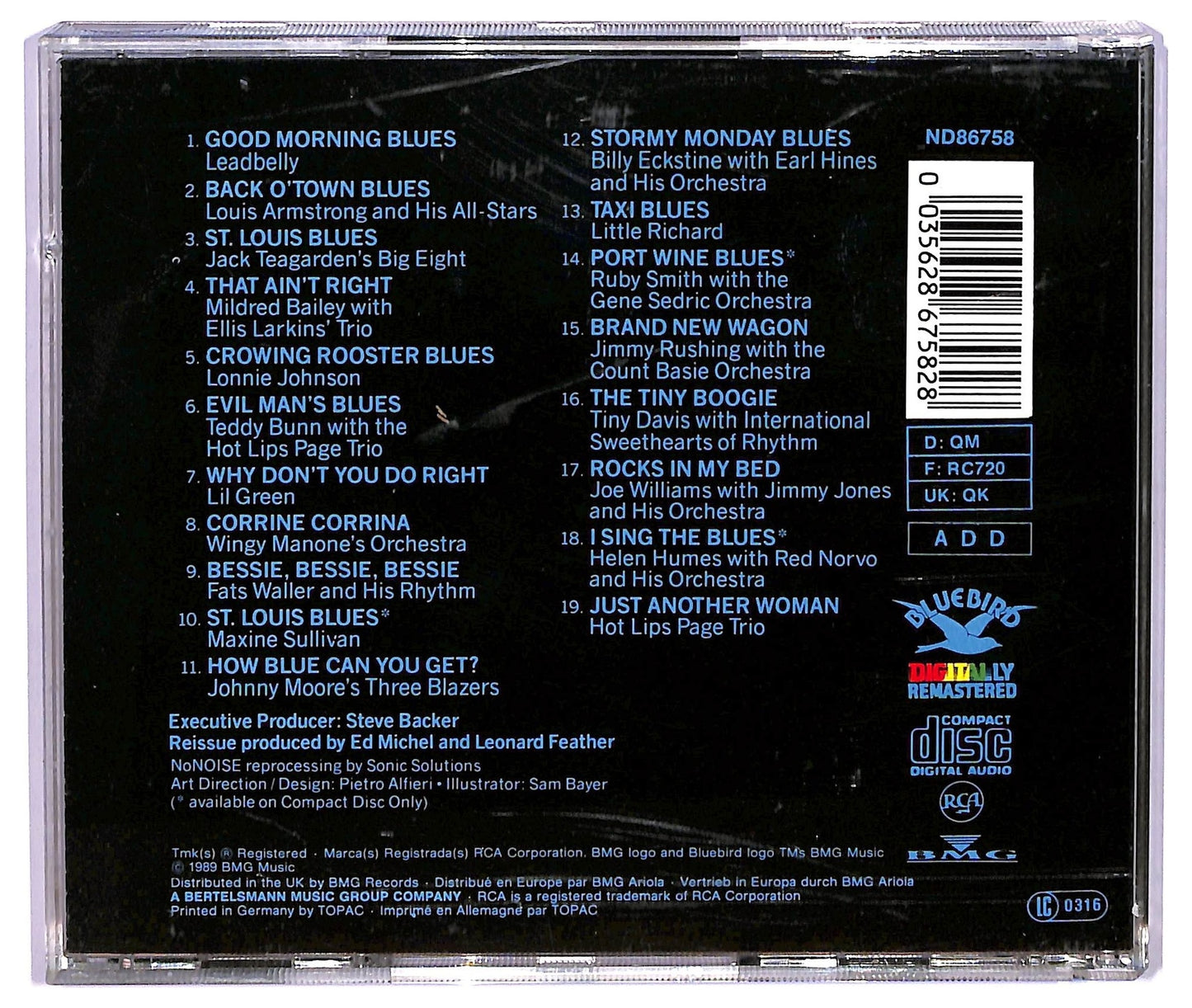 EBOND Various - How Blue Can You Get? (Great Blues Vocals In The Jazz Tradition) CD CD073562