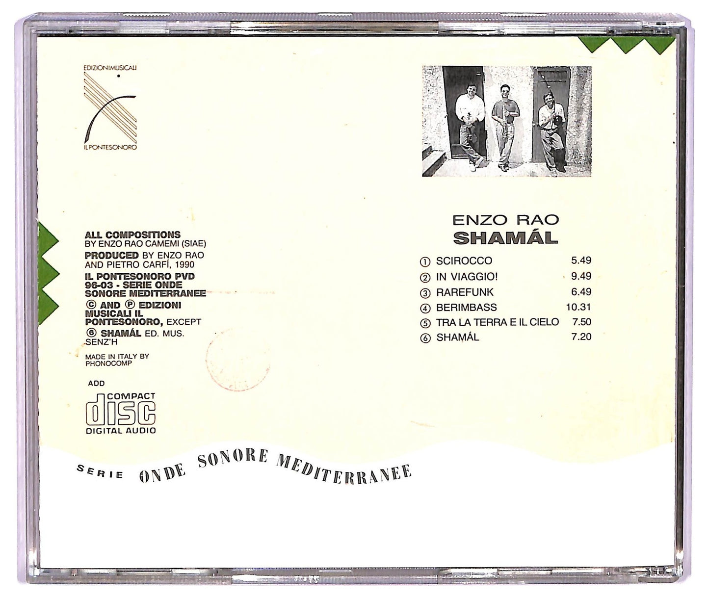 EBOND Enzo Rao - Shamal CD CD073613