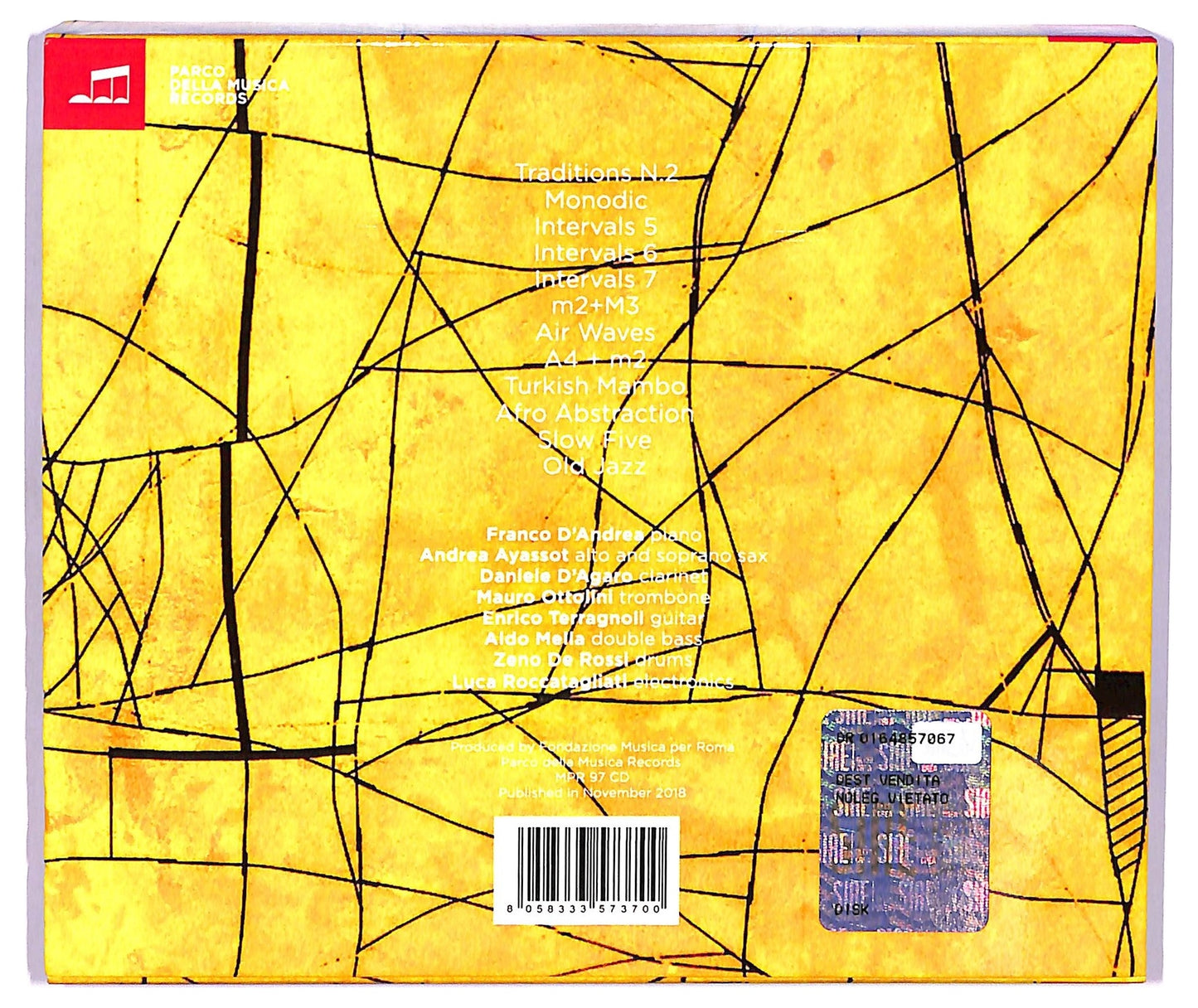 EBOND Franco D'Andrea Octet - Intervals II CD CD073615