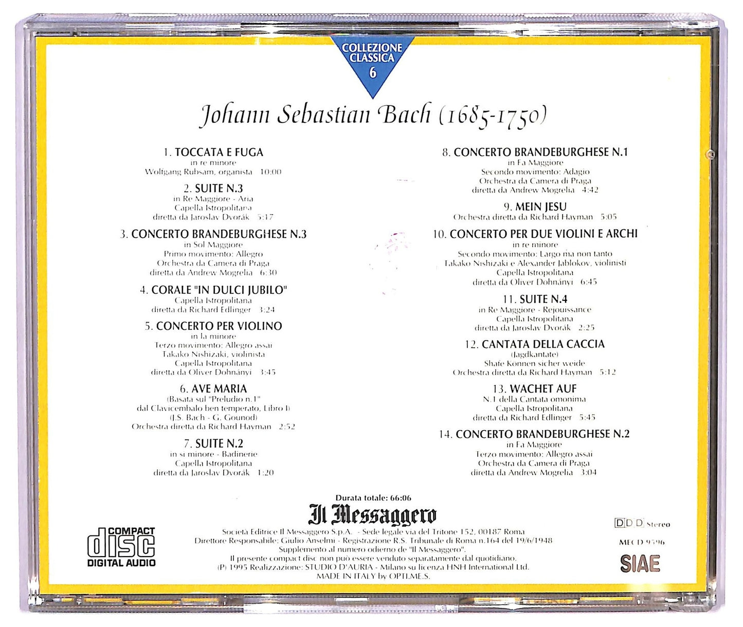 EBOND Various - Bach CD CD073620