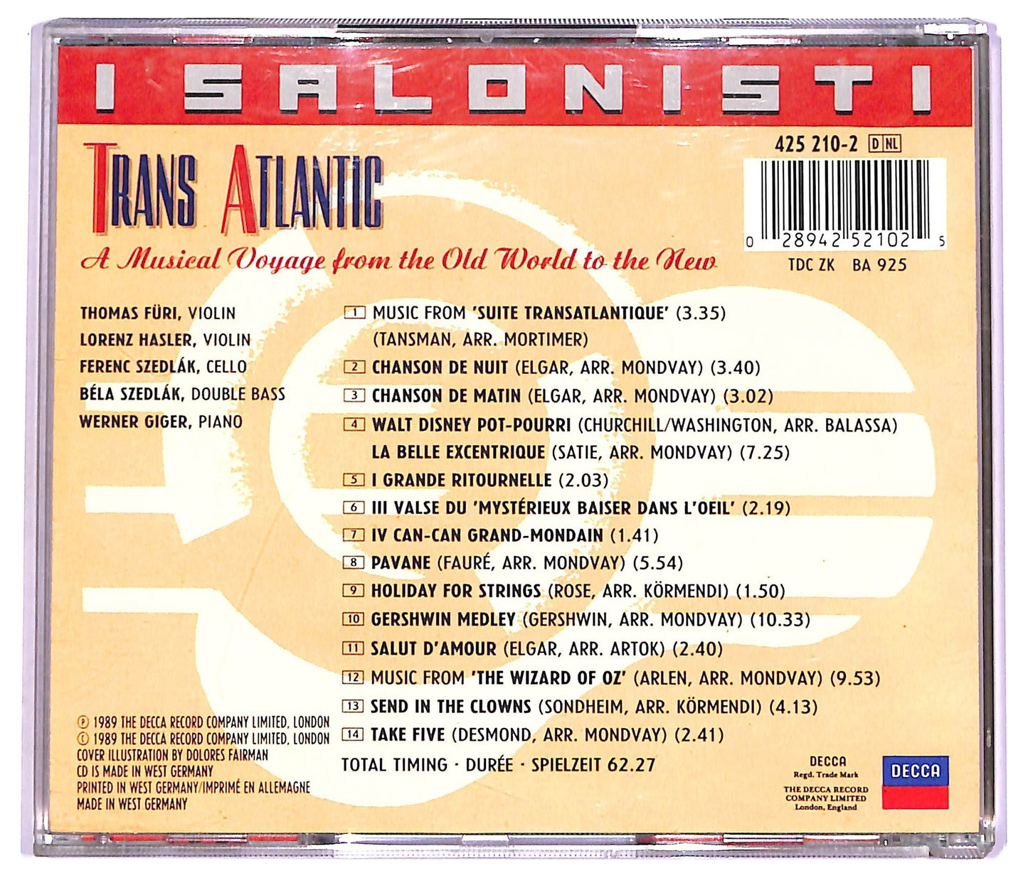 EBOND I Salonisti - Trans Atlantic CD CD073704