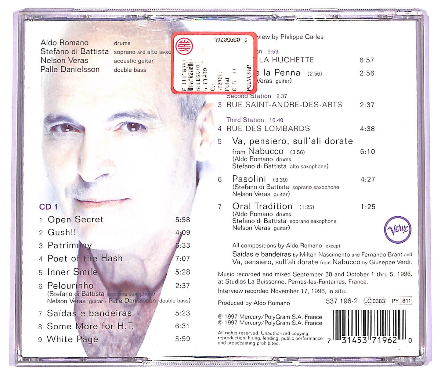 EBOND Aldo Romano - Intervista CD CD073719