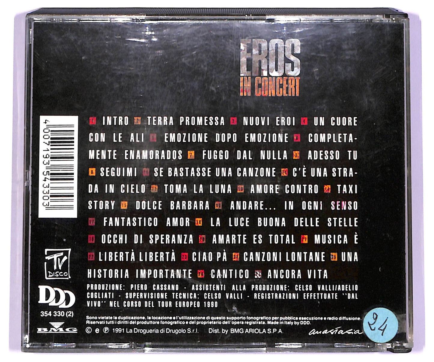 EBOND Eros Ramazzotti - Eros In Concert CD CD073741