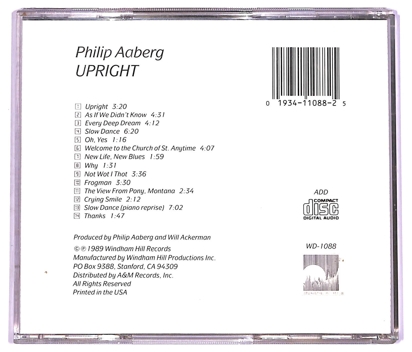 EBOND Philip Aaberg - Upright CD CD073907