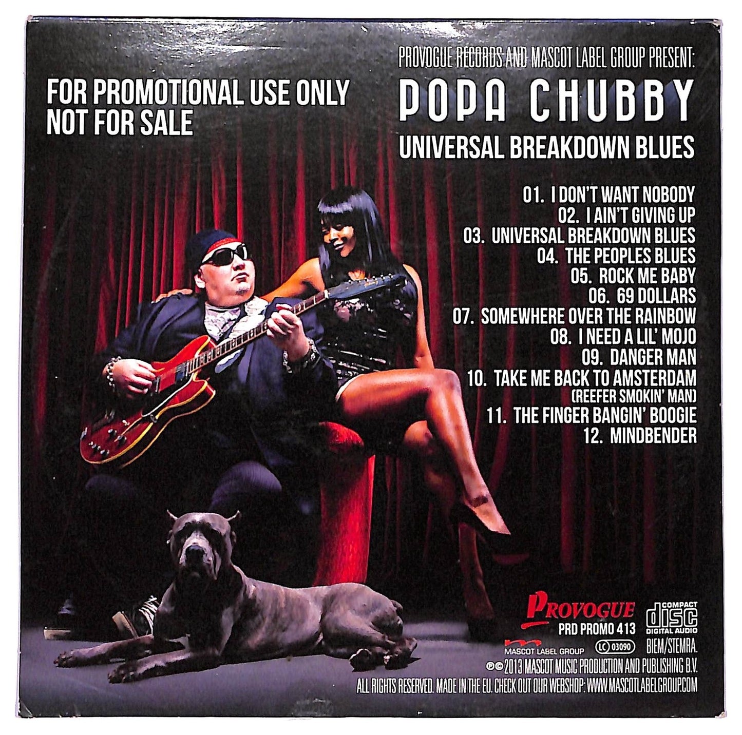 EBOND Popa Chubby - Universal Breakdown Blues CD CD073926