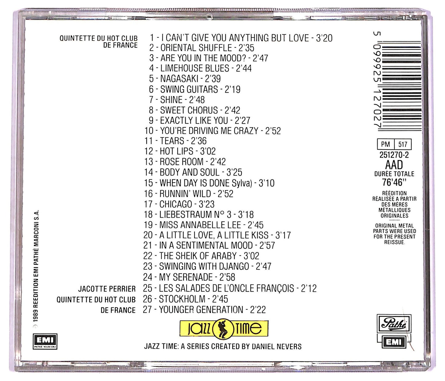 EBOND Quintette Du Hot Club De France -Special Quintette a Cordes Du Hot Club De FranceVol. 1 CD CD074032