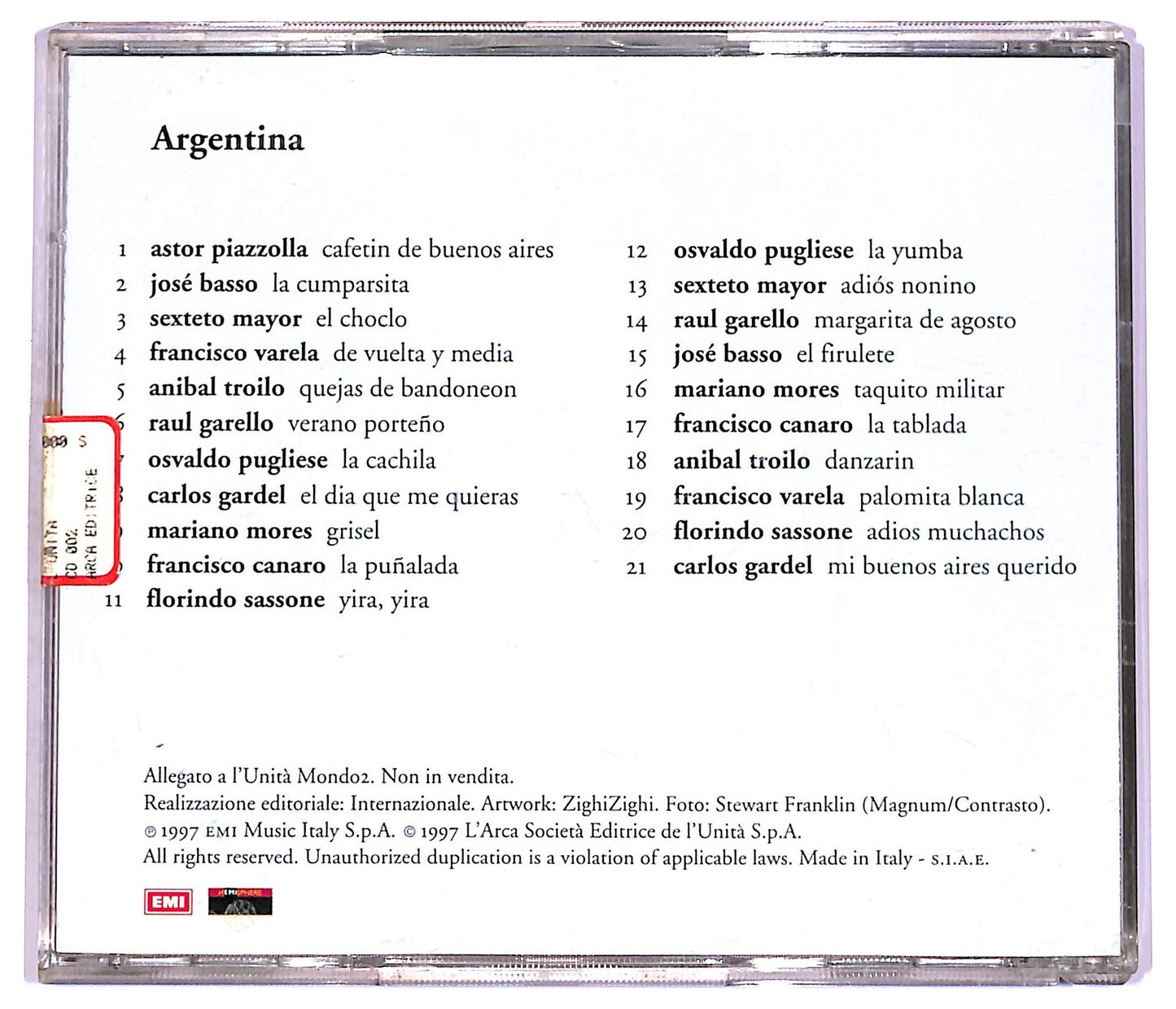 EBOND Various - Argentina. Le Vie Del Tango CD CD074038