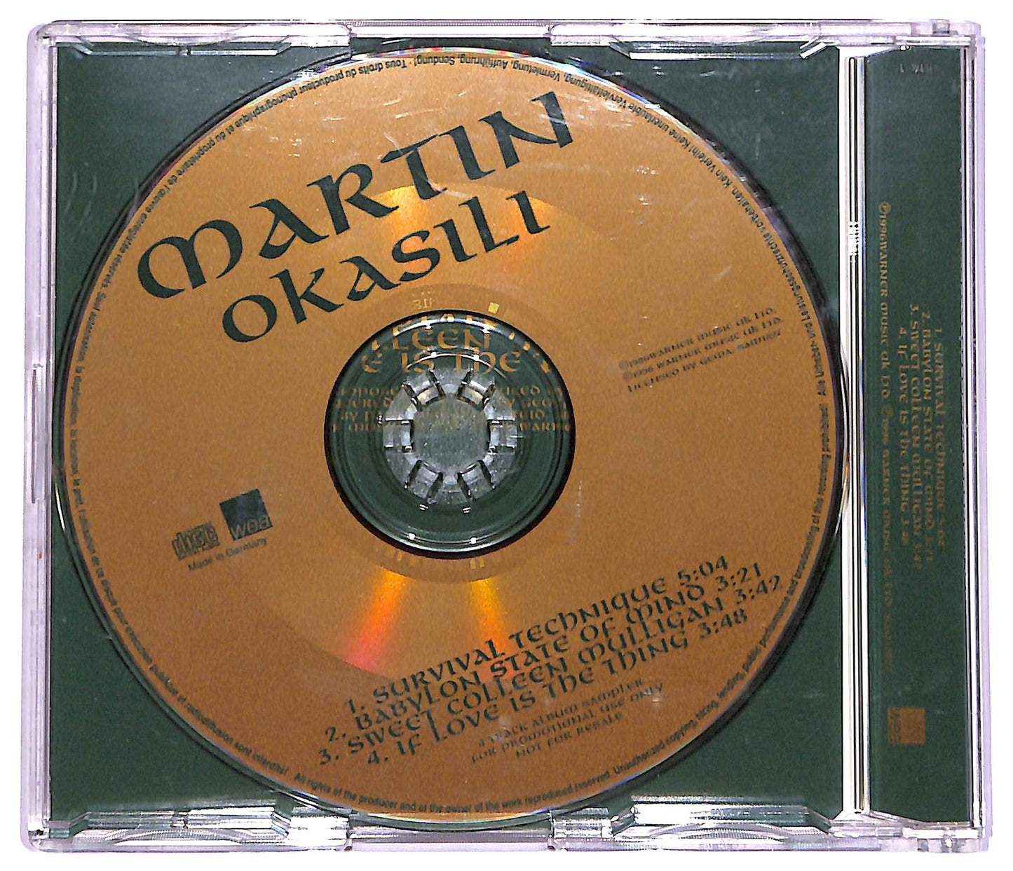 EBOND Martin Okasili -The Invisible History Of The Black Celt CD CD074140