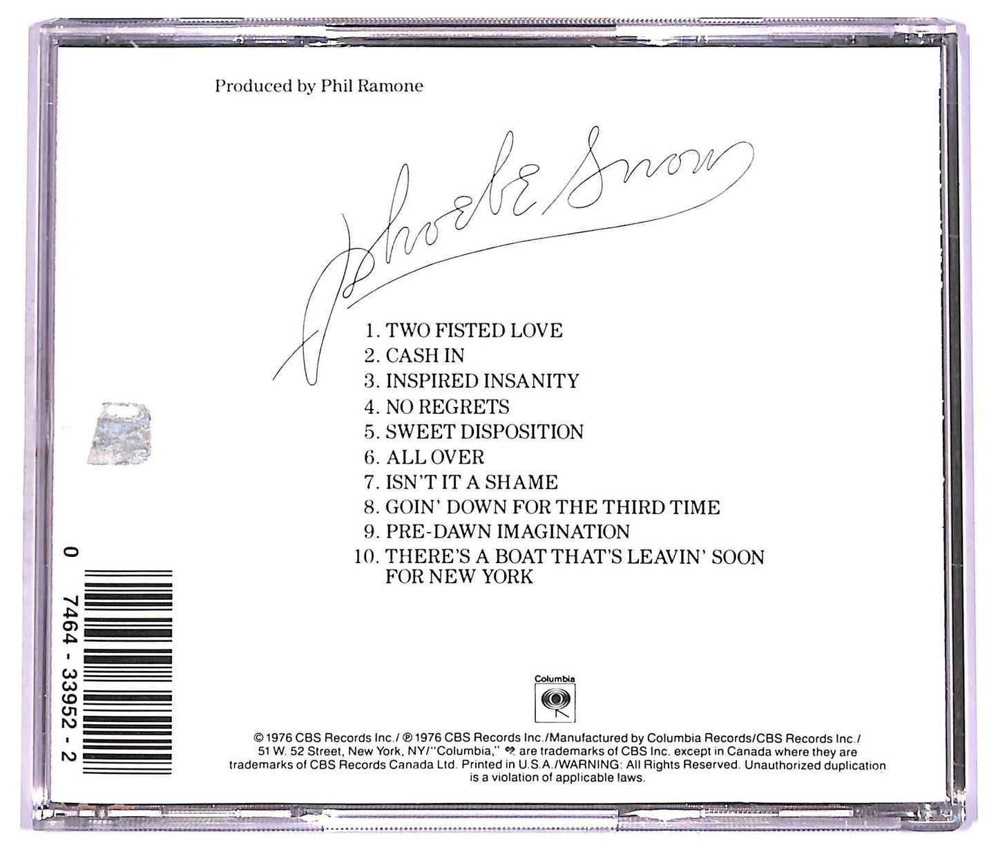 EBOND Phoebe Snow - Second Childhood CD CD074155