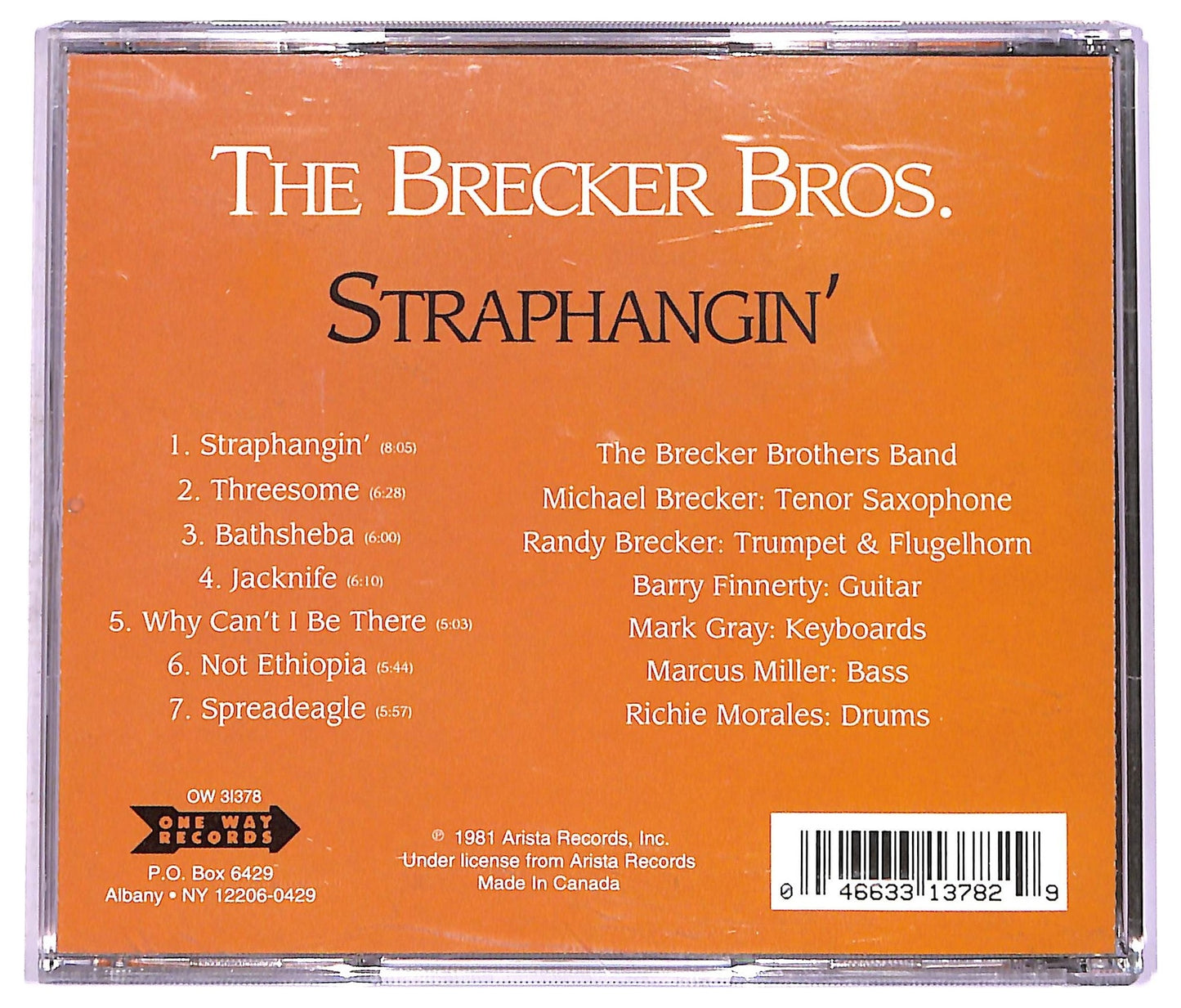 EBOND The Brecker Brothers - Straphangin' CD CD074163