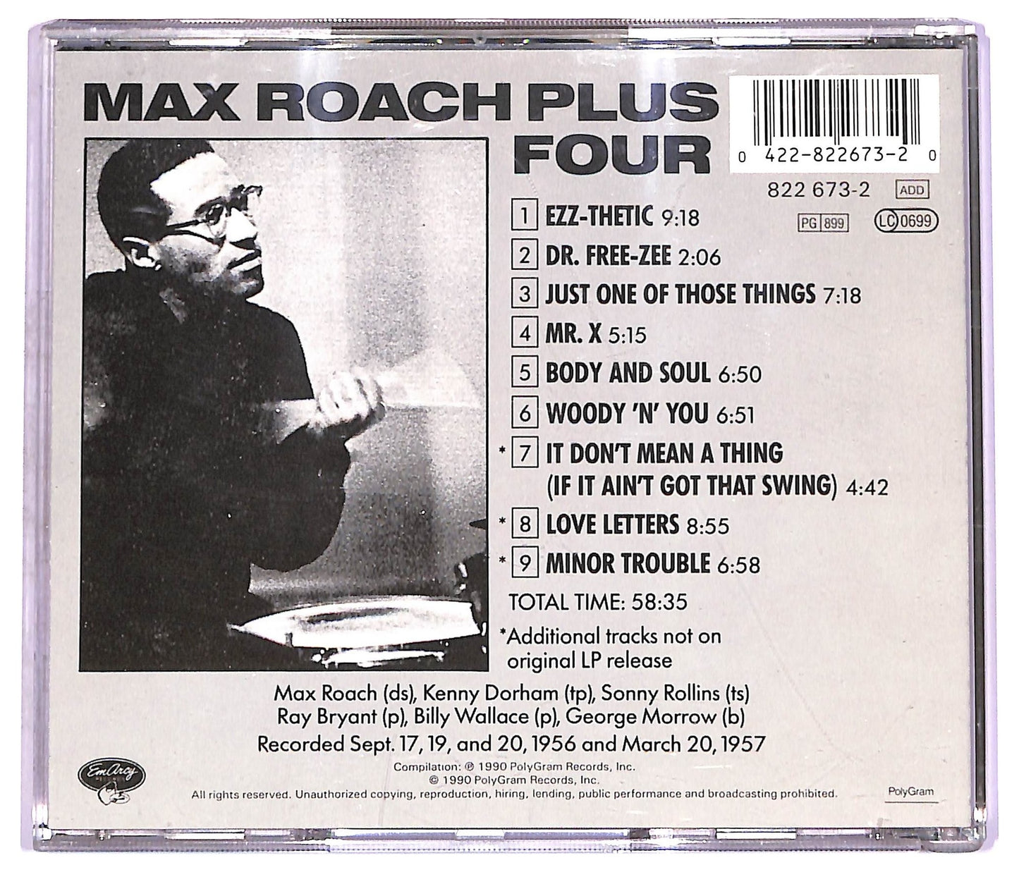 EBOND Max Roach - +4 CD CD074233