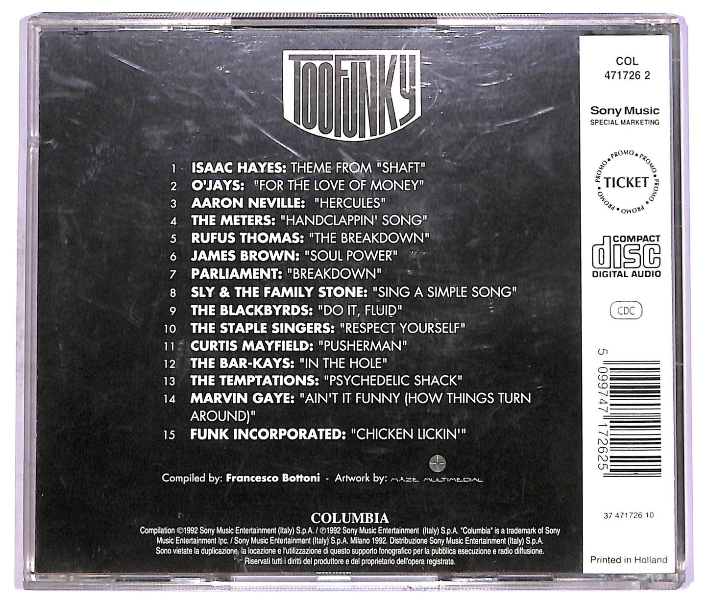 EBOND Various - Too Funky CD CD074249