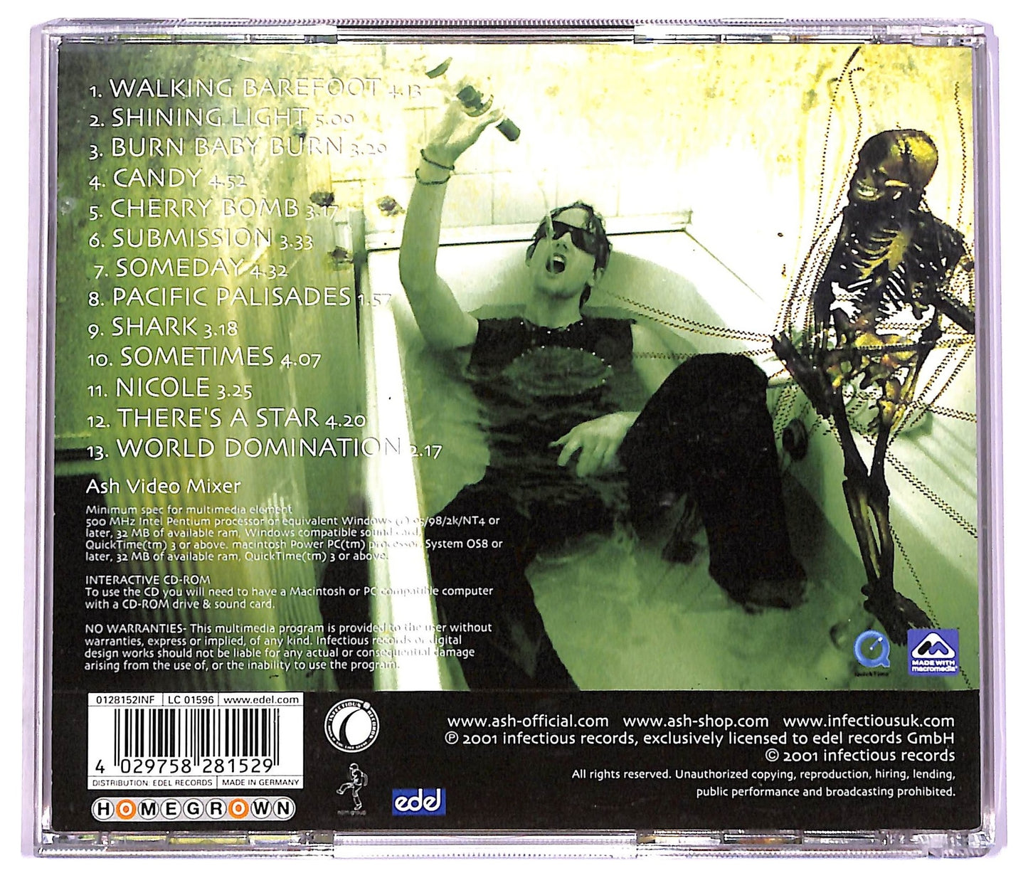 EBOND Ash - Free All Angels CD CD074412