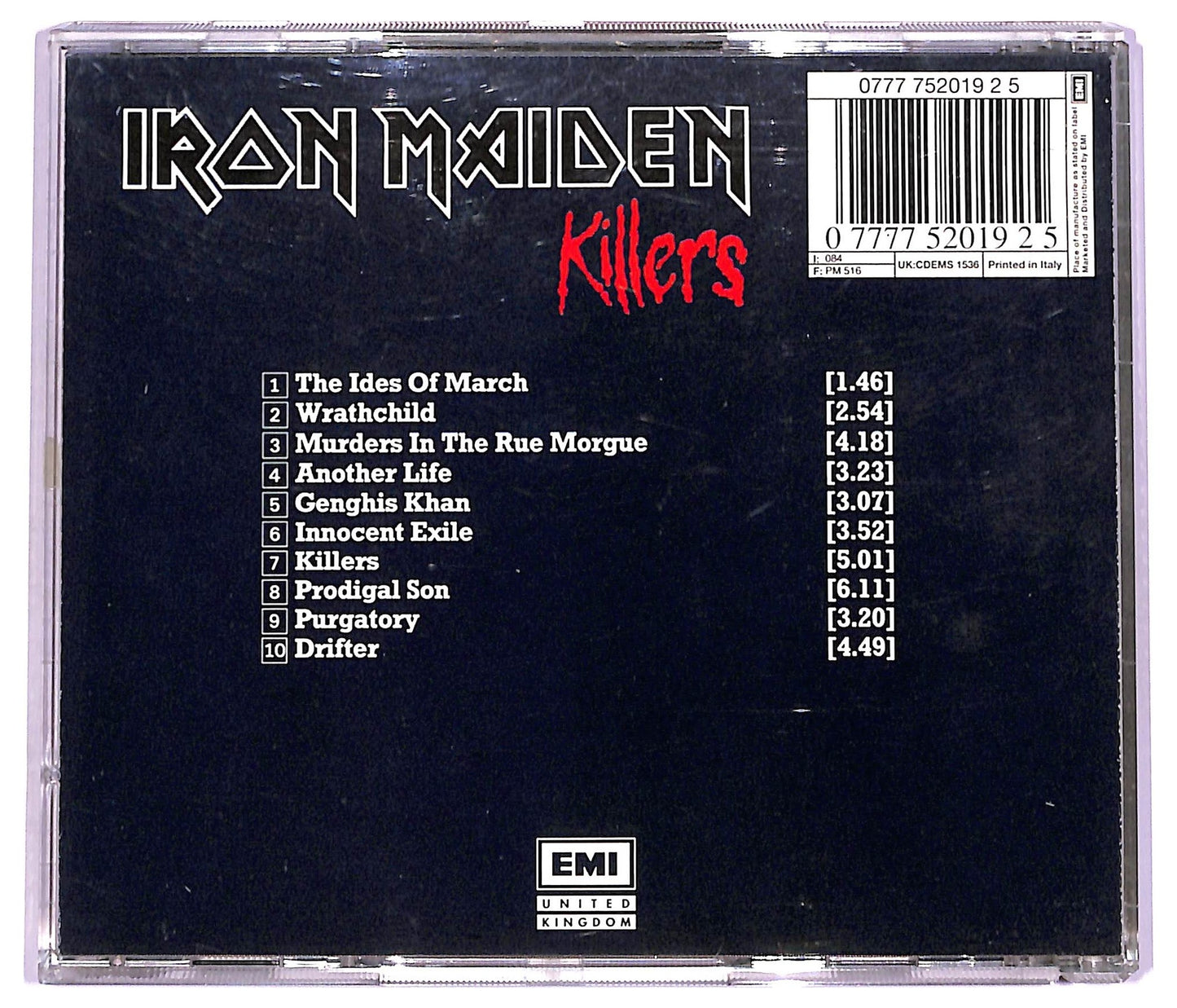 EBOND Iron Maiden - Killers CD CD074422
